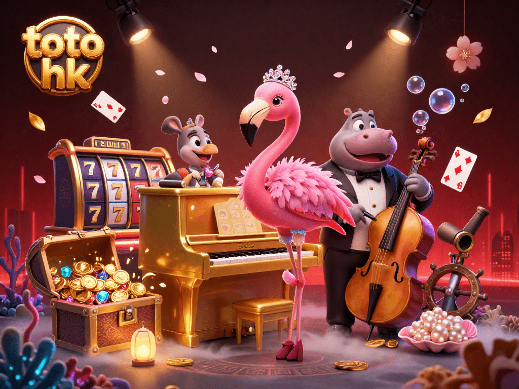 Menangkan 'toto hk' dengan ilustrasi 3D kasino yang unik, menghidupkan atmosfer permainan.